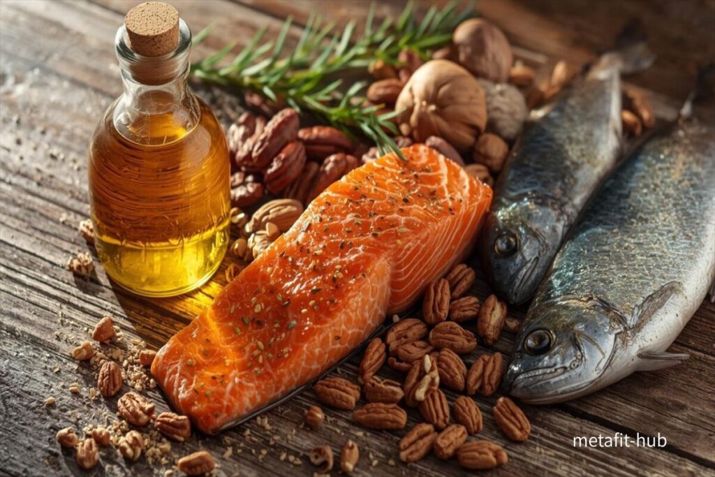 オメガ3を多く含む食品のセット写真