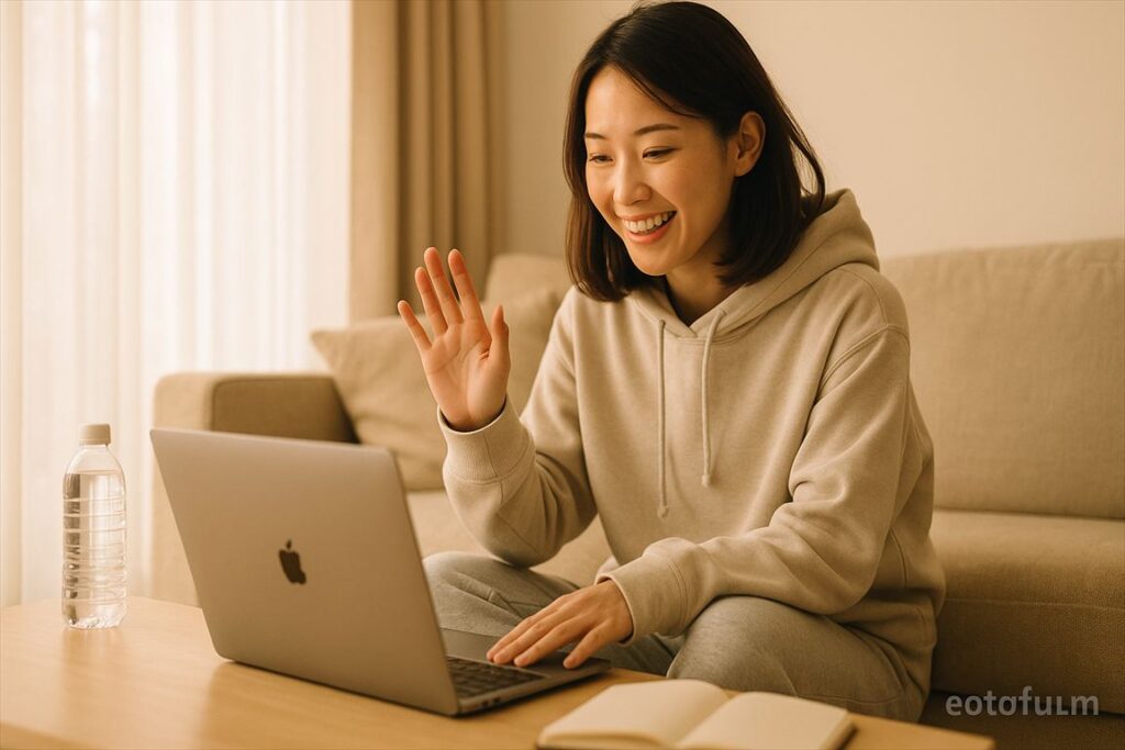 plezのオンラインカウンセリングを受ける女性