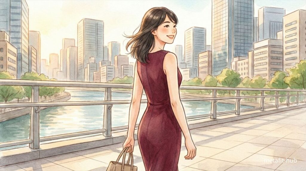 ダイエットを頑張っても痩せなかった30代女性が、無理のない方法を選び前向きに日常を歩けるようになったイメージ